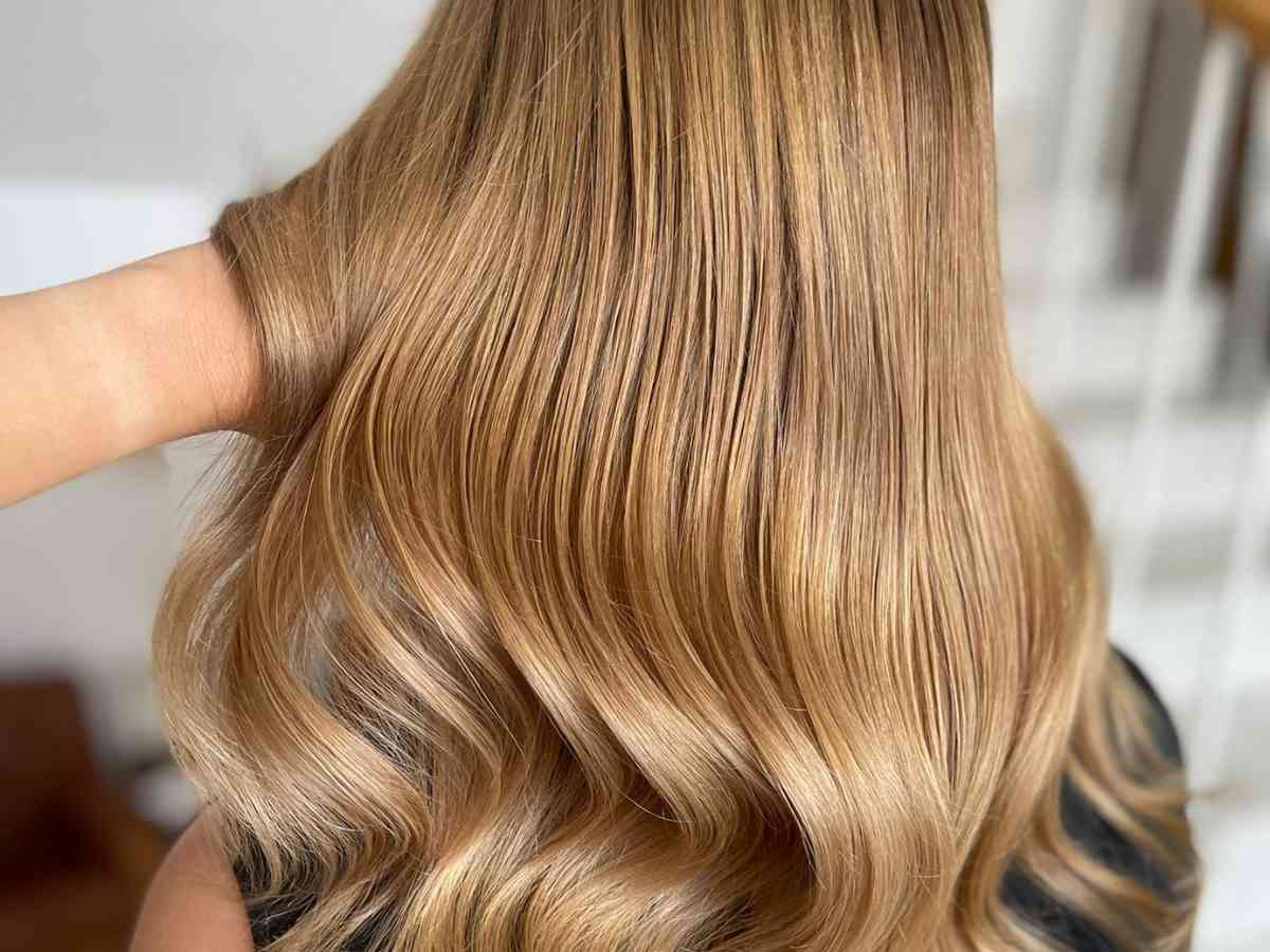 balayage biondo caramello